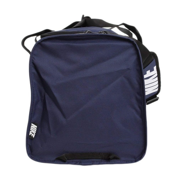 NIKE Brasilia 6 Medium Duffel Bag Navy Swoosh NWOT - Picture 3 of 4